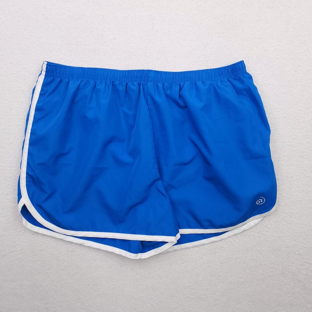 Be Inspired Shorts Womens Medium Blue Running Lined Gym Athletic Work Out